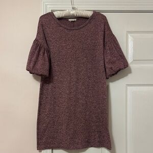 Vestique Heathered Plum Mini Dress